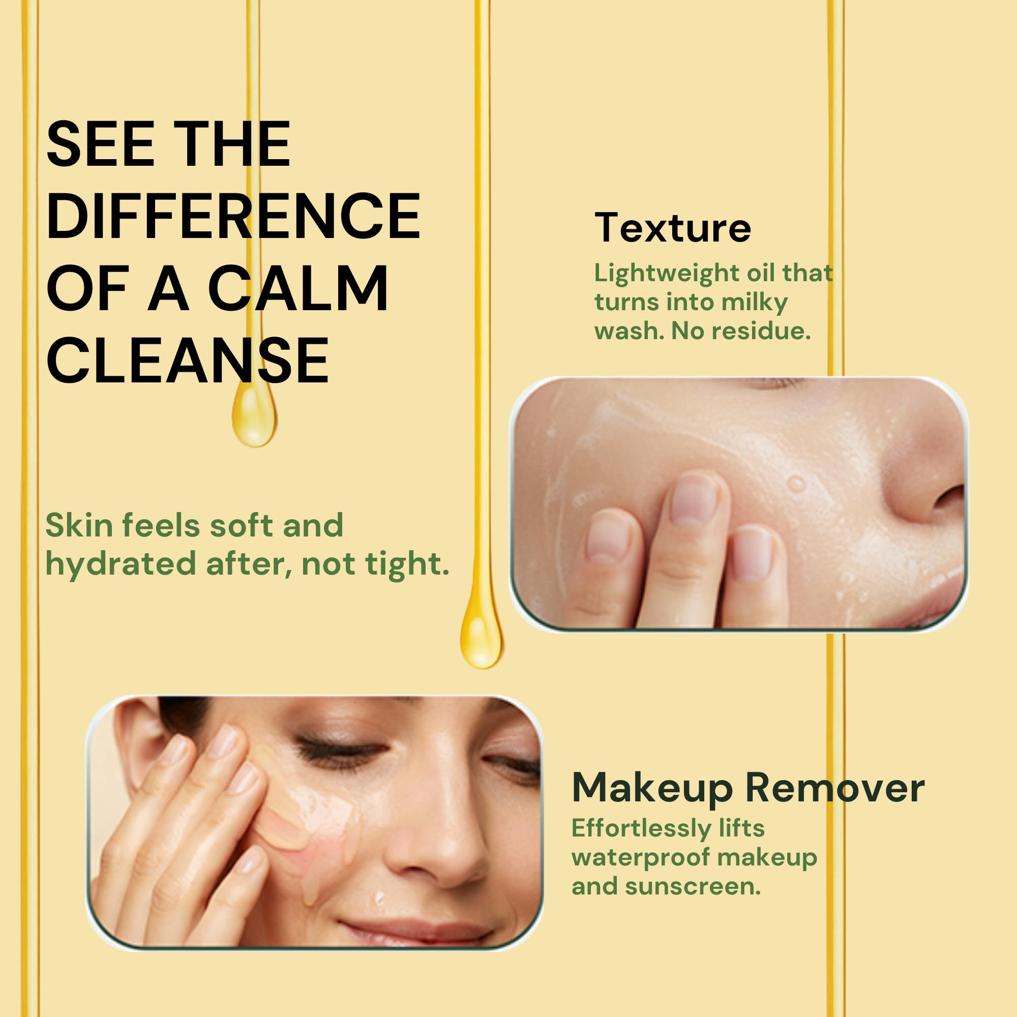 Wren Heartleaf Deep Cleansing Oil, Face Oil Cleanser for Makeup Removal, Blackhead & Pore Care, Skincare for Sensitive Skin, Brightens Skin – 6.76 fl oz (200ml)